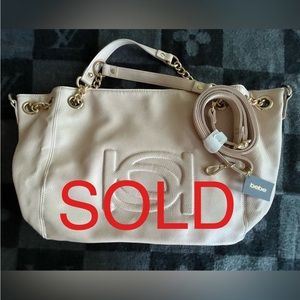 🔥NWT Bebe Lara Shopper pink blush purse with crossbody strap🔥